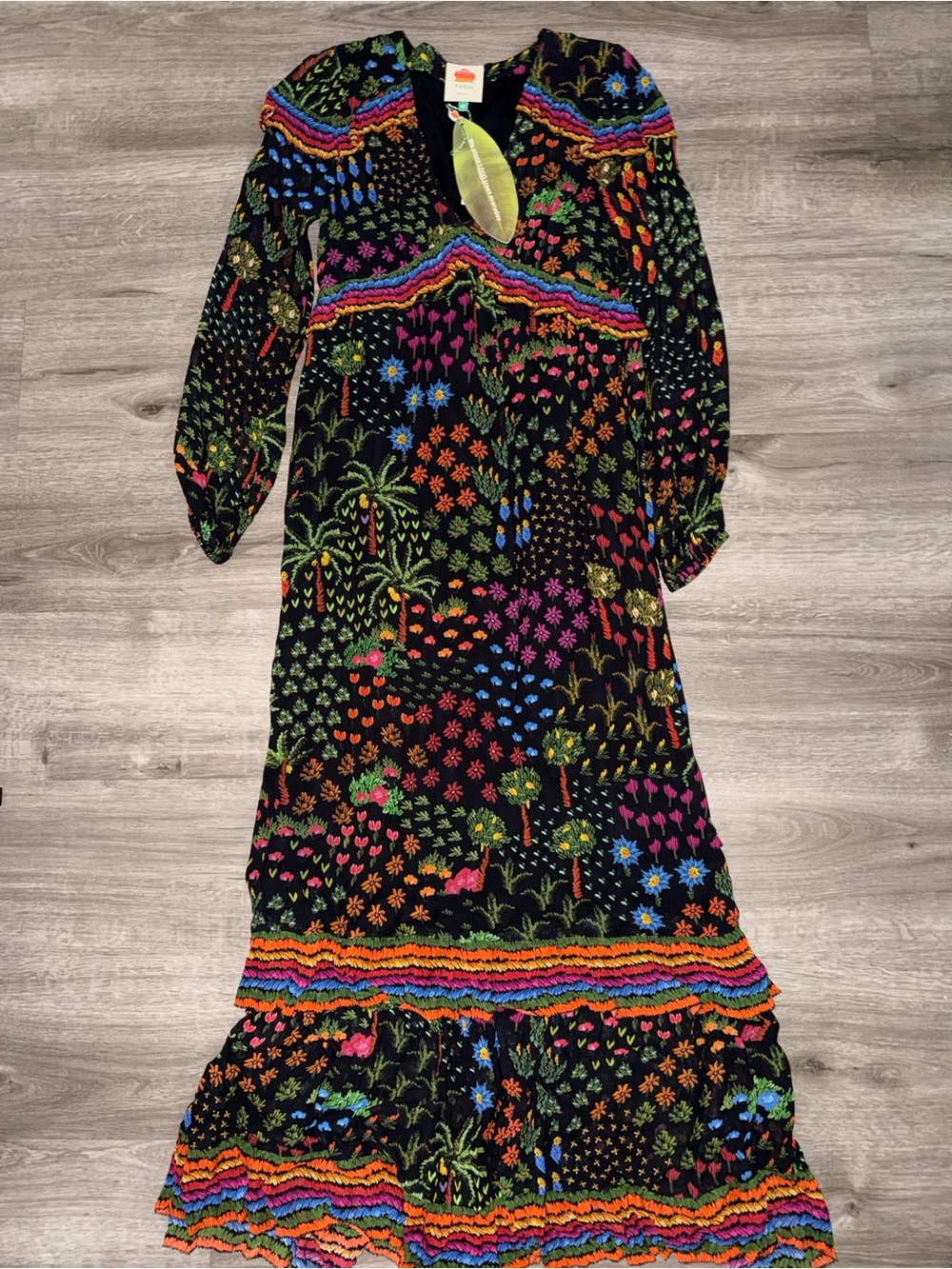 Farm Rio Fruit Garden Maxi Dress - Picture 3 of 12